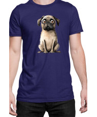 Мъжка Тениска Funny Dogs Breeds Pug 02