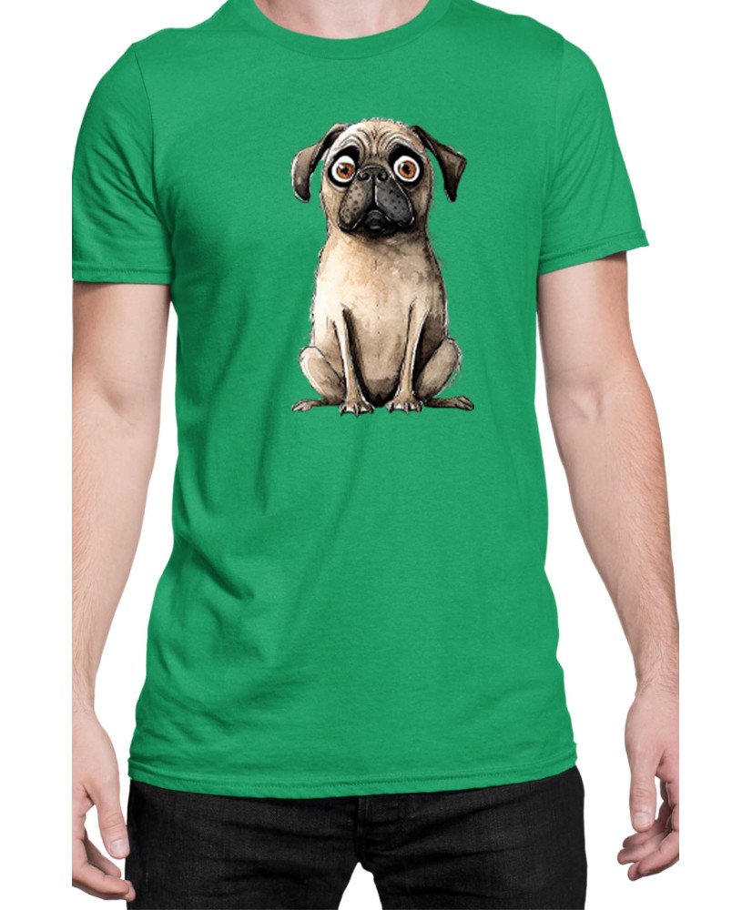 Мъжка Тениска Funny Dogs Breeds Pug 02