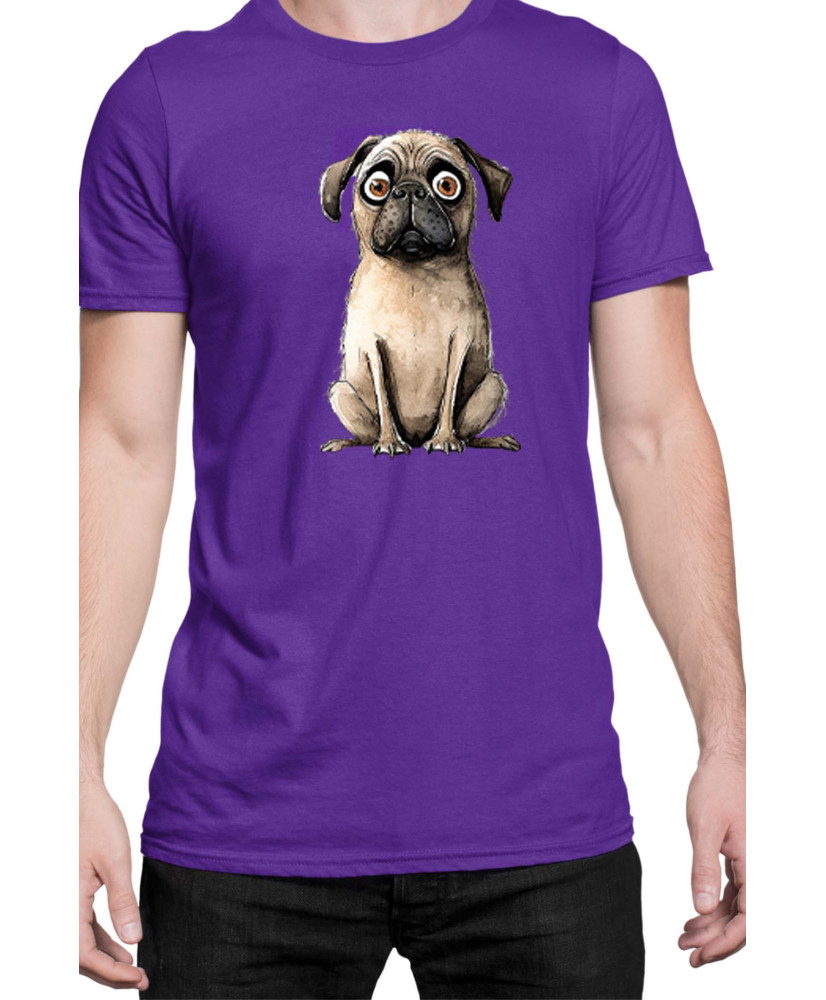 Мъжка Тениска Funny Dogs Breeds Pug 02