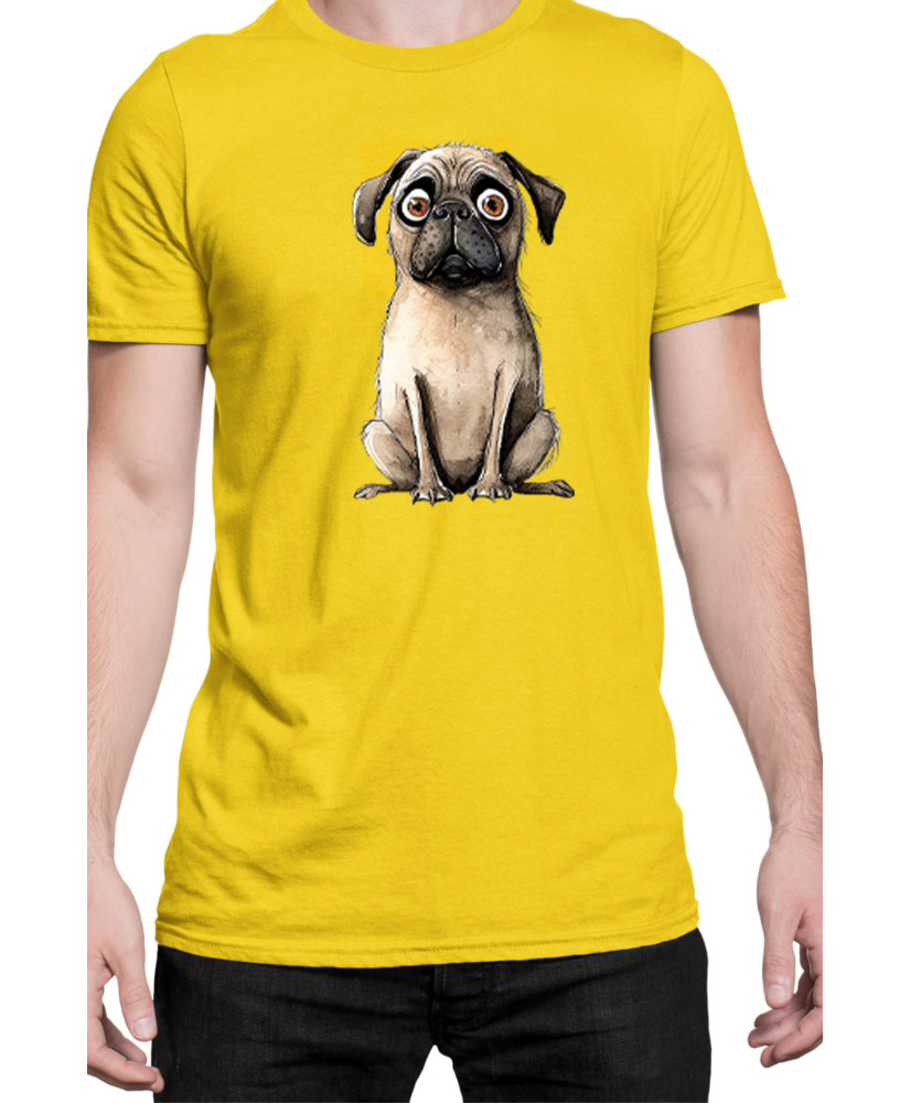 Мъжка Тениска Funny Dogs Breeds Pug 02