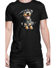 Мъжка Тениска Funny Dogs Breeds Rottweiler