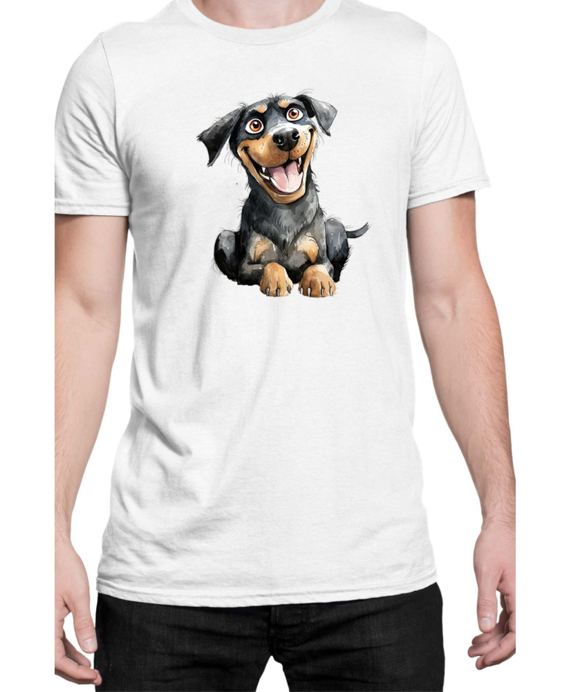 Мъжка Тениска Funny Dogs Breeds Rottweiler Мъжка Тениска Funny Dogs Breeds Rottweiler