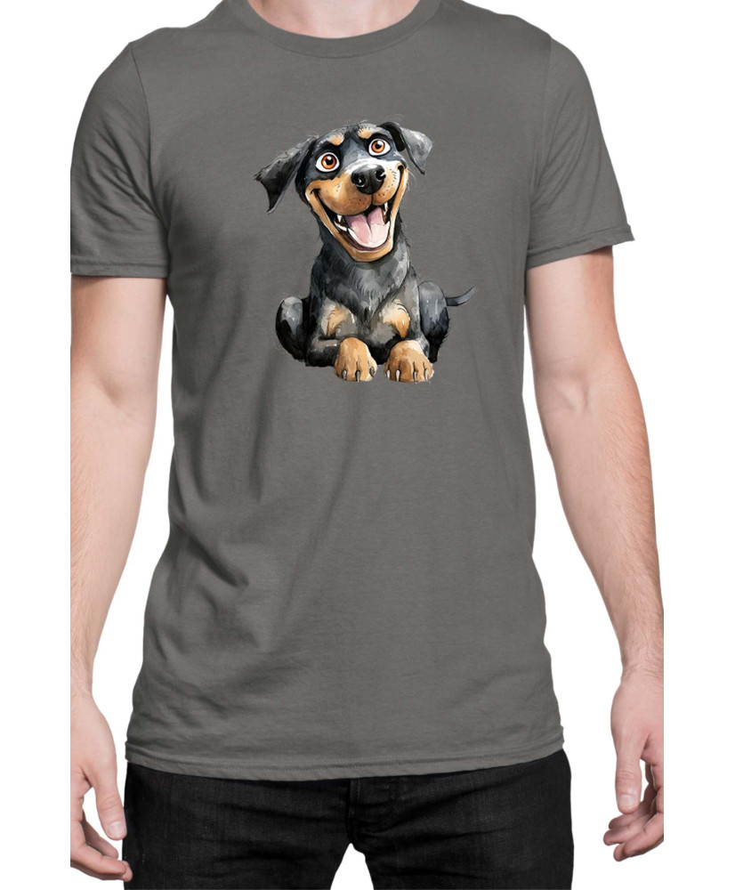 Мъжка Тениска Funny Dogs Breeds Rottweiler Мъжка Тениска Funny Dogs Breeds Rottweiler