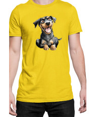 Мъжка Тениска Funny Dogs Breeds Rottweiler