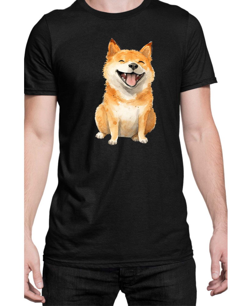 Мъжка Тениска Funny Dogs Breeds Shiba Inu