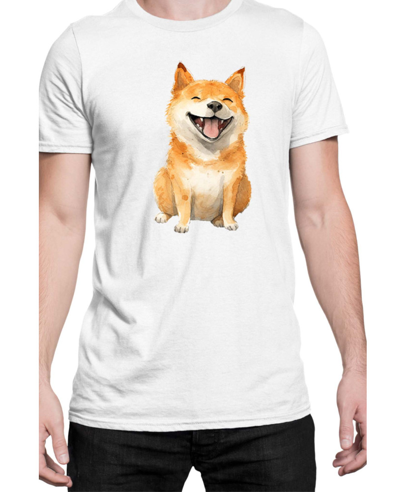 Мъжка Тениска Funny Dogs Breeds Shiba Inu