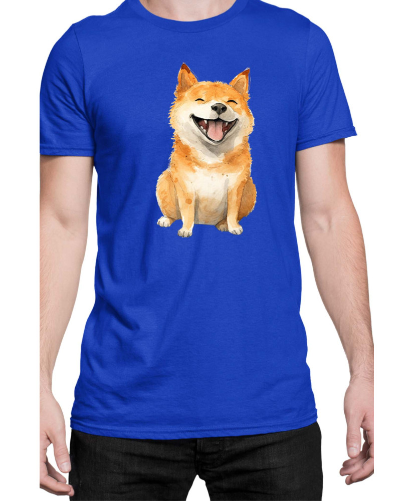 Мъжка Тениска Funny Dogs Breeds Shiba Inu