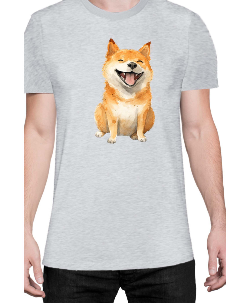 Мъжка Тениска Funny Dogs Breeds Shiba Inu