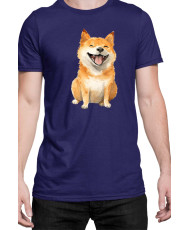 Мъжка Тениска Funny Dogs Breeds Shiba Inu