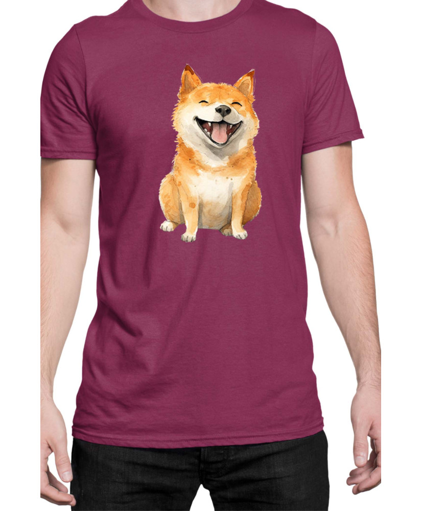 Мъжка Тениска Funny Dogs Breeds Shiba Inu