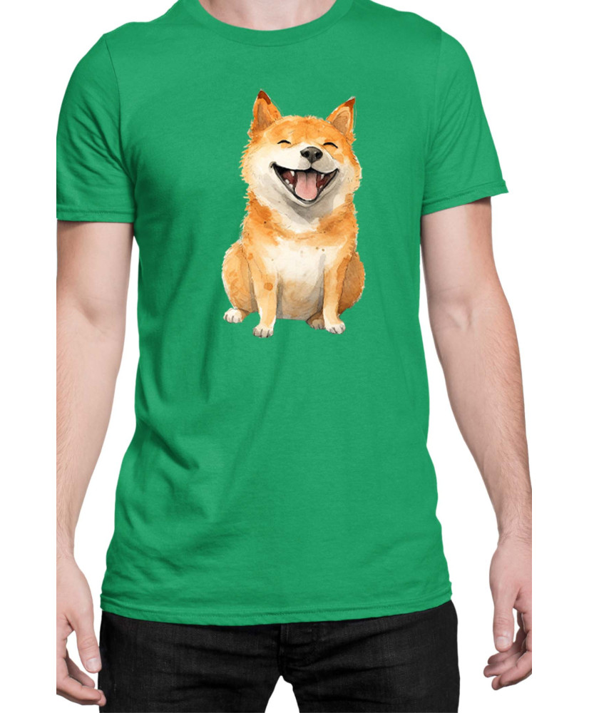Мъжка Тениска Funny Dogs Breeds Shiba Inu