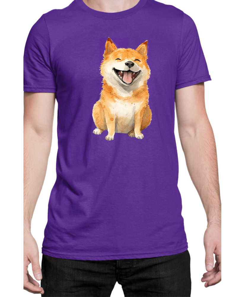Мъжка Тениска Funny Dogs Breeds Shiba Inu