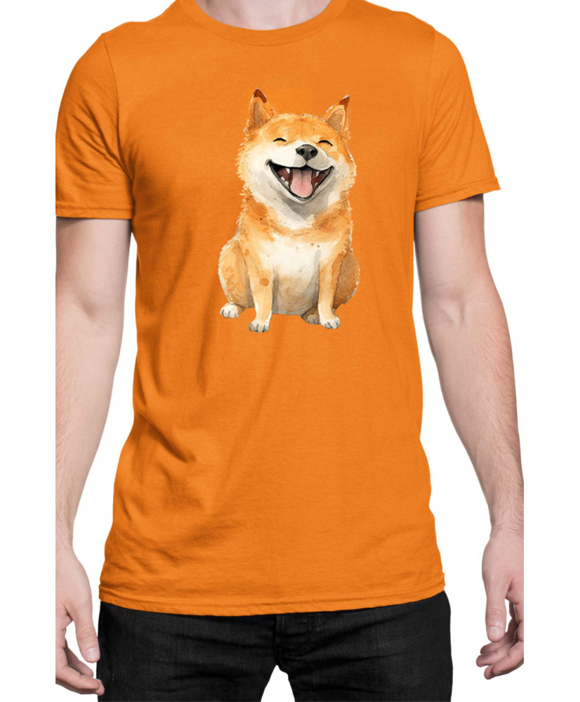 Мъжка Тениска Funny Dogs Breeds Shiba Inu