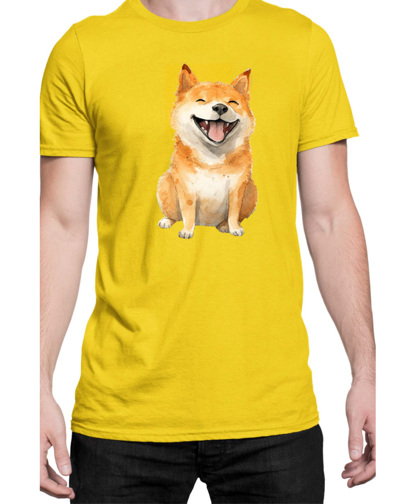 Мъжка Тениска Funny Dogs Breeds Shiba Inu