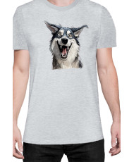 Мъжка Тениска Funny Dogs Breeds Siberian Husky