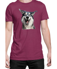 Мъжка Тениска Funny Dogs Breeds Siberian Husky