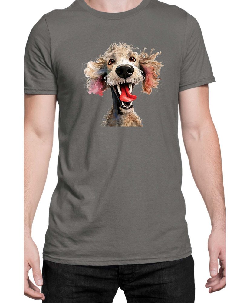 Мъжка Тениска Funny Dogs Breeds Standard Poodle 01