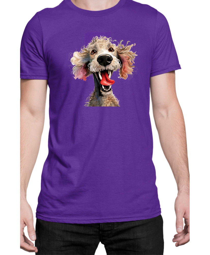 Мъжка Тениска Funny Dogs Breeds Standard Poodle 01