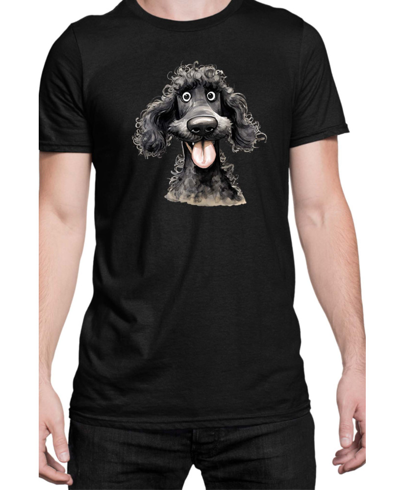 Мъжка Тениска Funny Dogs Breeds Standard Poodle 02