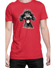 Мъжка Тениска Funny Dogs Breeds Standard Poodle 02