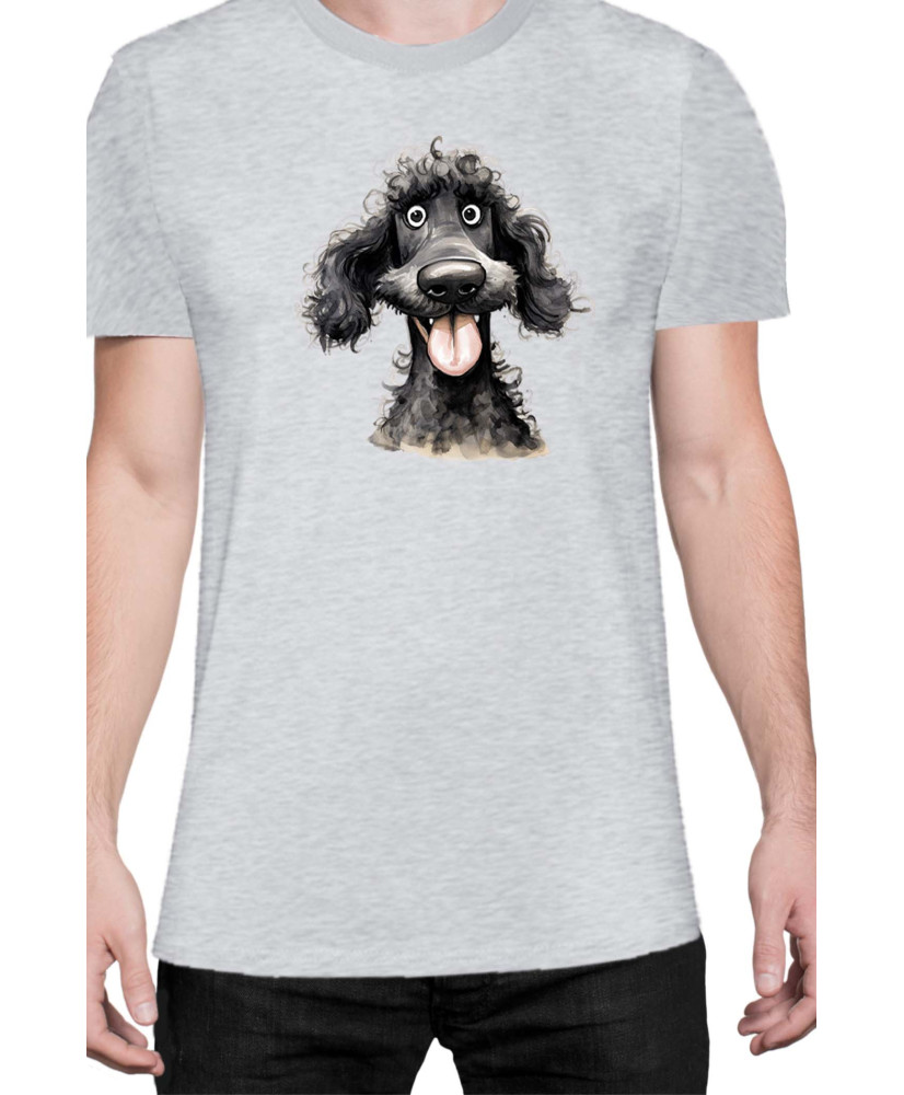 Мъжка Тениска Funny Dogs Breeds Standard Poodle 02