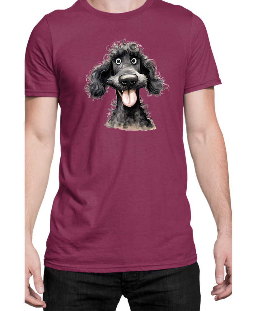 Мъжка Тениска Funny Dogs Breeds Standard Poodle 02