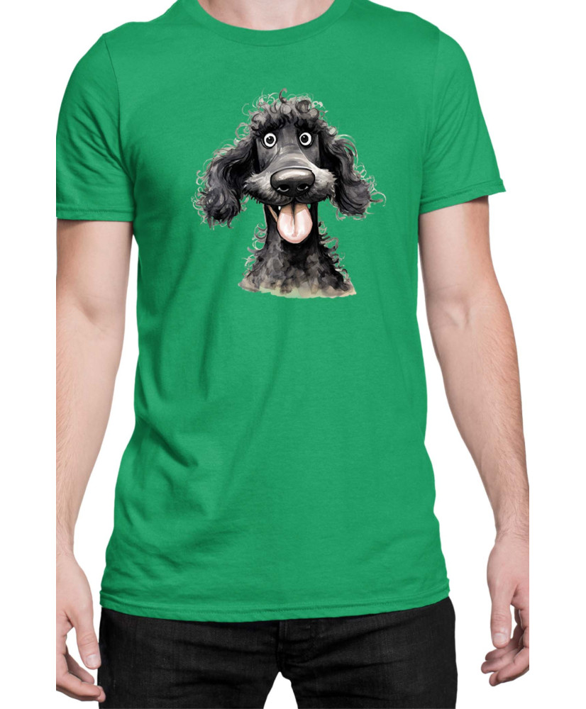 Мъжка Тениска Funny Dogs Breeds Standard Poodle 02