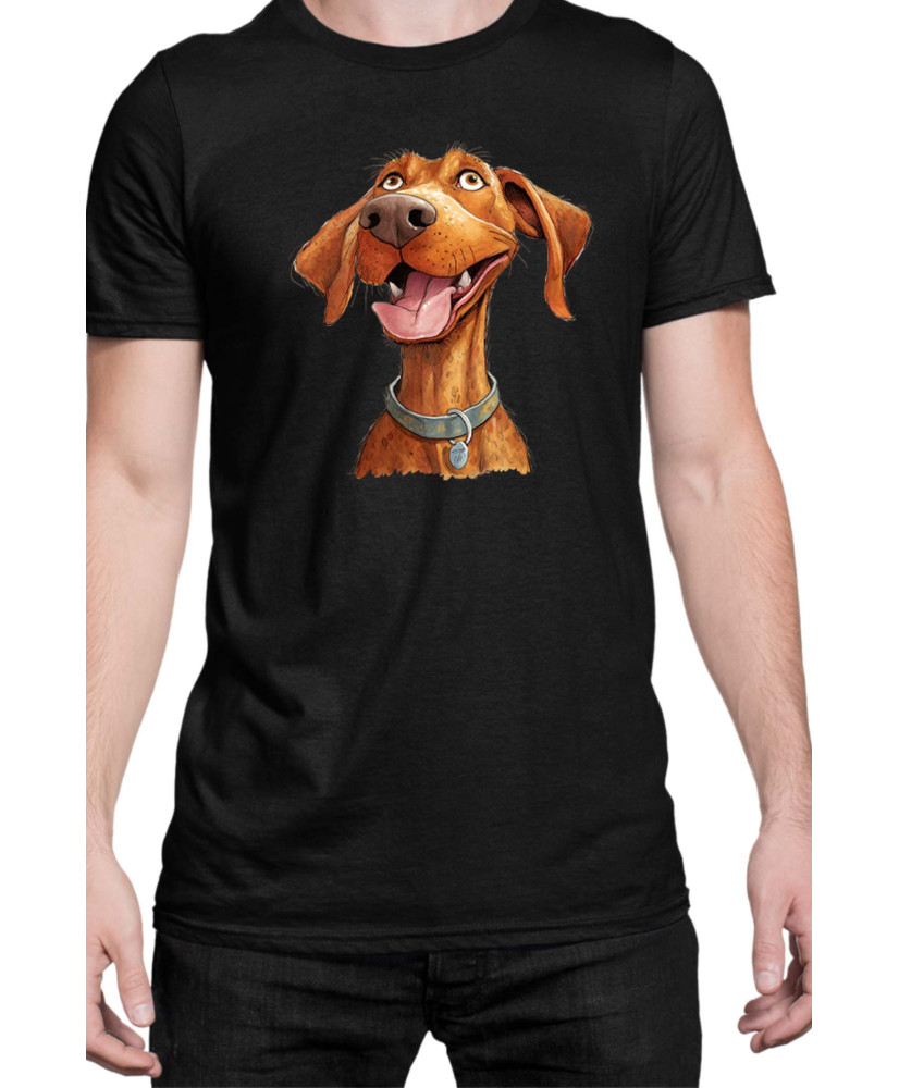 Мъжка Тениска Funny Dogs Breeds Vizsla