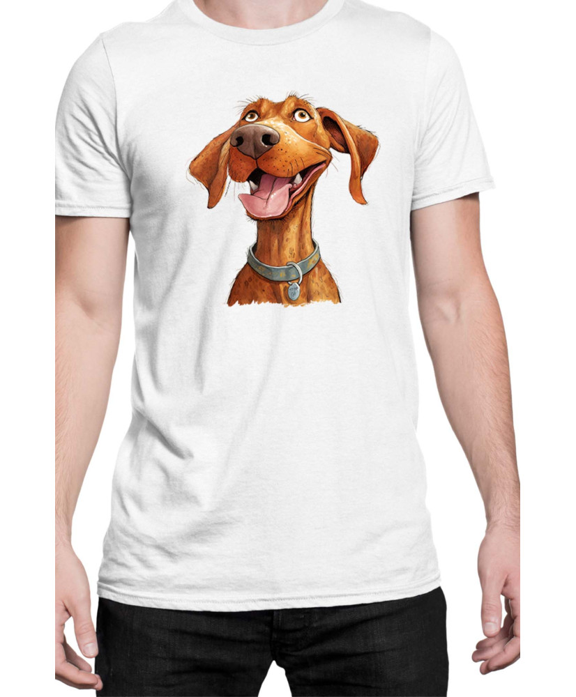 Мъжка Тениска Funny Dogs Breeds Vizsla