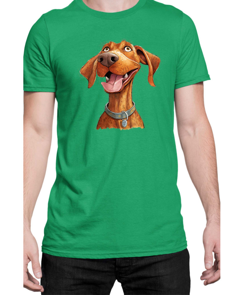 Мъжка Тениска Funny Dogs Breeds Vizsla