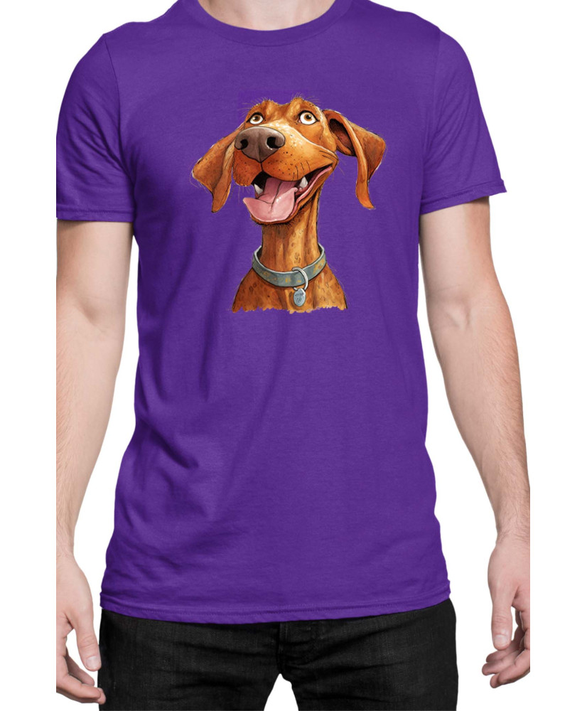 Мъжка Тениска Funny Dogs Breeds Vizsla