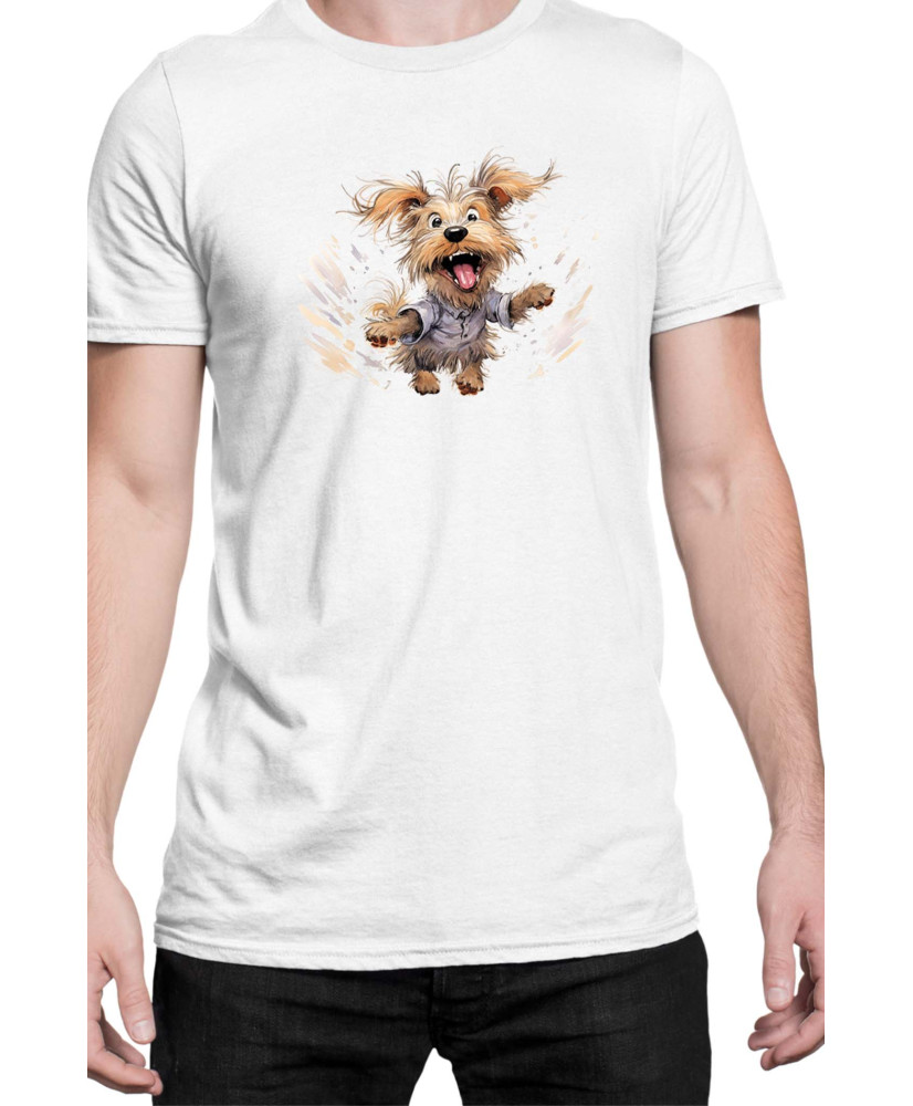 Мъжка Тениска Funny Dogs Breeds Yorkshire Terrier Мъжка Тениска Funny Dogs Breeds Yorkshire Terrier