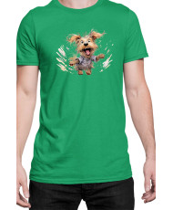Мъжка Тениска Funny Dogs Breeds Yorkshire Terrier