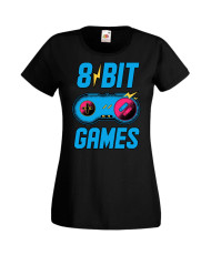 Дамска Геймърска Тениска Gamer 8 Bit Games