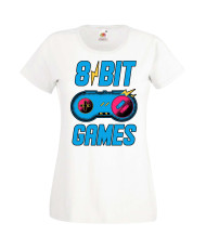 Дамска Геймърска Тениска Gamer 8 Bit Games