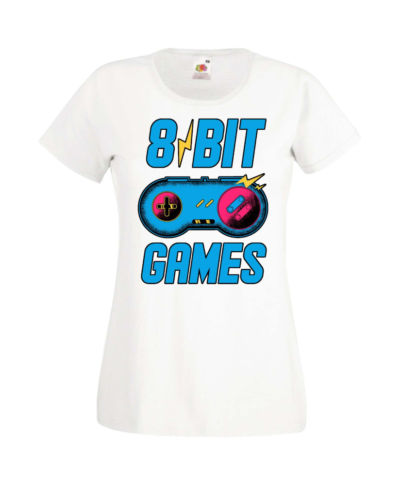 Дамска Геймърска Тениска Gamer 8 Bit Games Дамска Геймърска Тениска Gamer 8 Bit Games