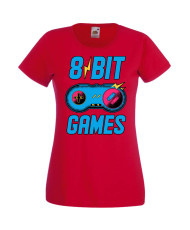 Дамска Геймърска Тениска Gamer 8 Bit Games