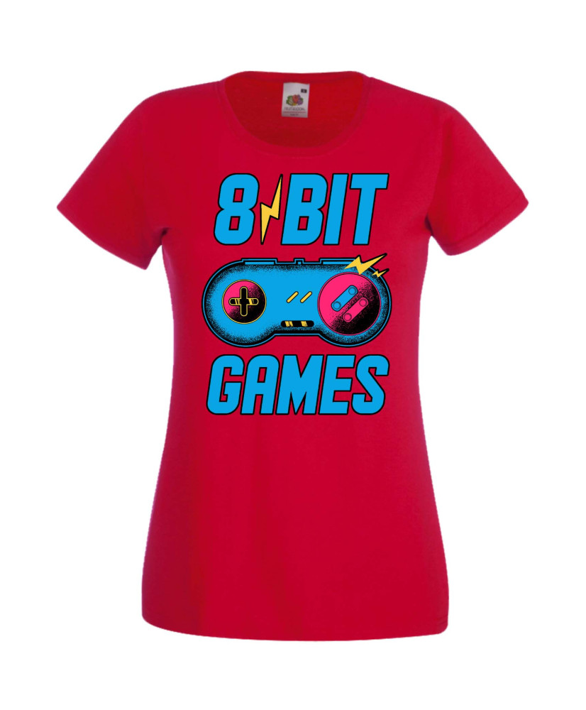 Дамска Геймърска Тениска Gamer 8 Bit Games Дамска Геймърска Тениска Gamer 8 Bit Games