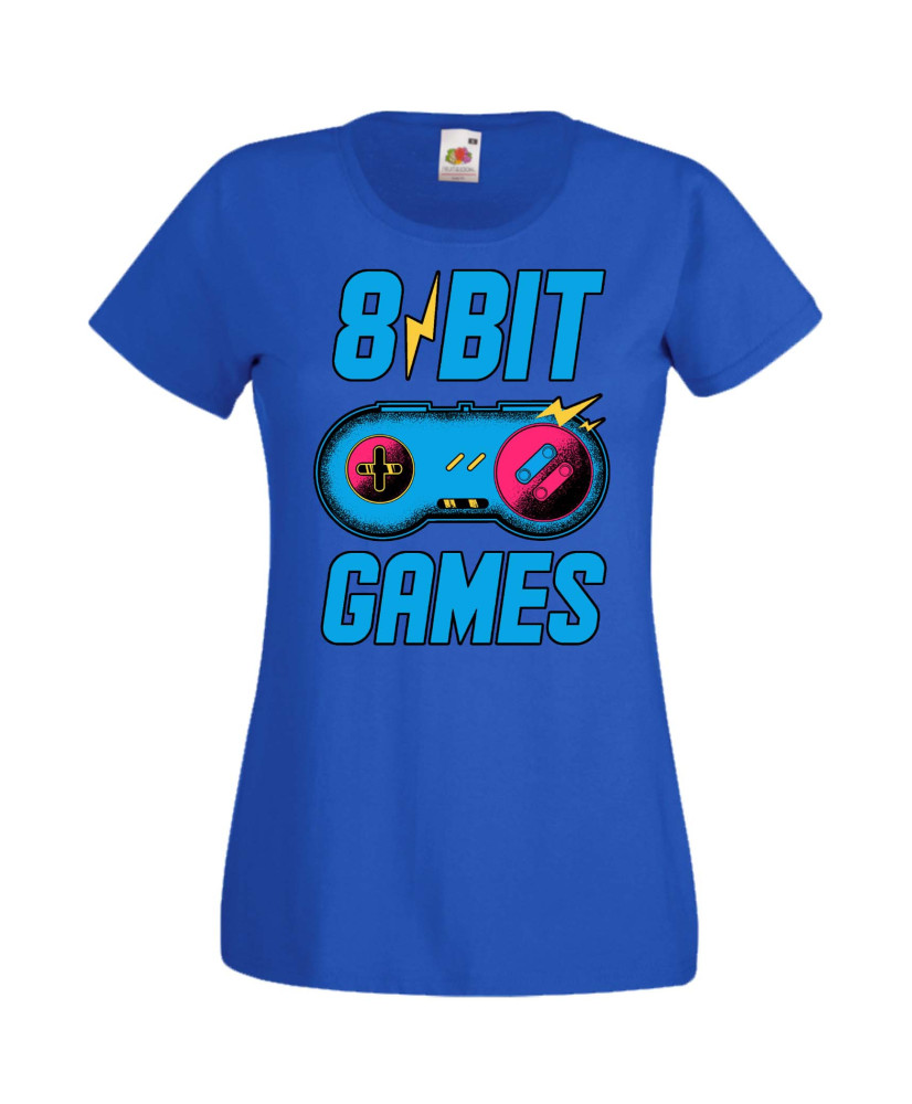 Дамска Геймърска Тениска Gamer 8 Bit Games Дамска Геймърска Тениска Gamer 8 Bit Games