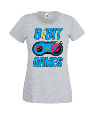 Дамска Геймърска Тениска Gamer 8 Bit Games