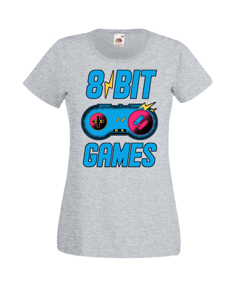 Дамска Геймърска Тениска Gamer 8 Bit Games Дамска Геймърска Тениска Gamer 8 Bit Games
