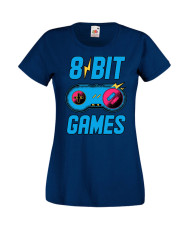 Дамска Геймърска Тениска Gamer 8 Bit Games