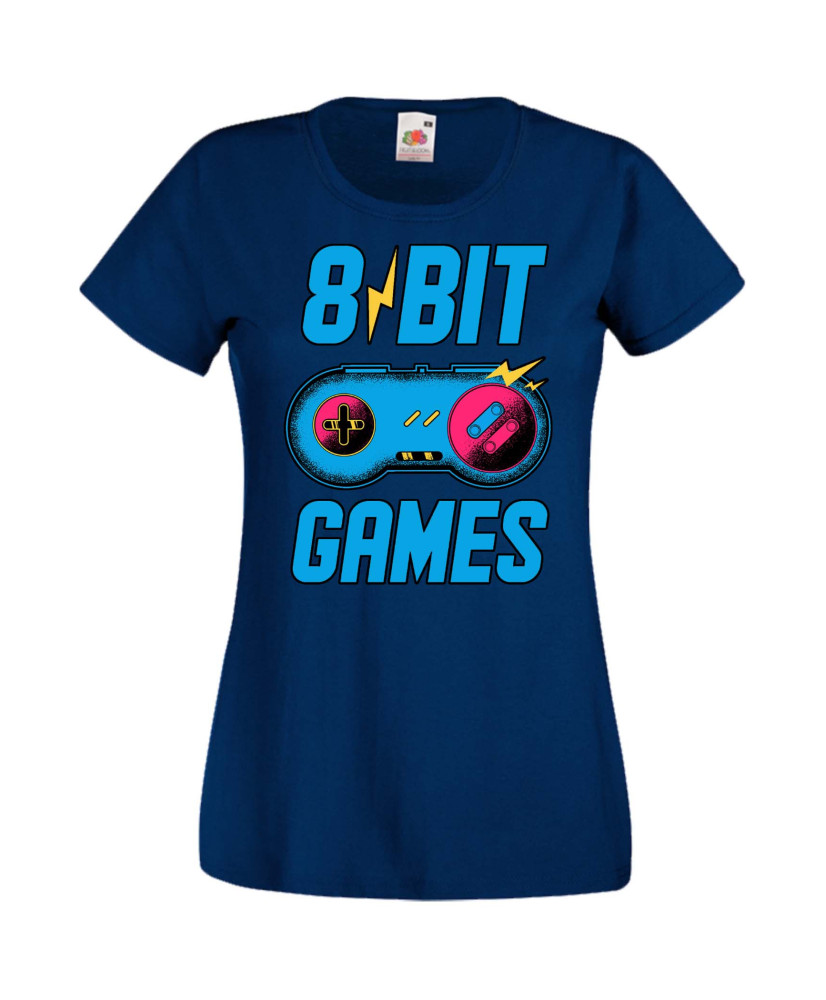 Дамска Геймърска Тениска Gamer 8 Bit Games Дамска Геймърска Тениска Gamer 8 Bit Games