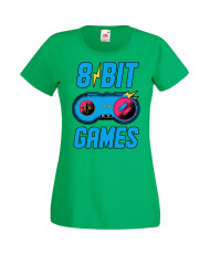 Дамска Геймърска Тениска Gamer 8 Bit Games