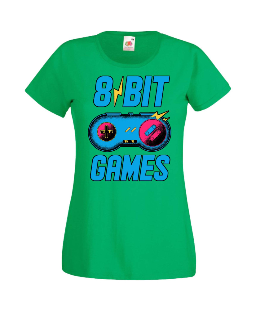 Дамска Геймърска Тениска Gamer 8 Bit Games Дамска Геймърска Тениска Gamer 8 Bit Games