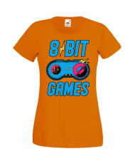 Дамска Геймърска Тениска Gamer 8 Bit Games