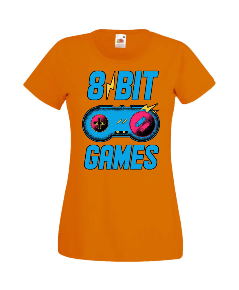 Дамска Геймърска Тениска Gamer 8 Bit Games Дамска Геймърска Тениска Gamer 8 Bit Games