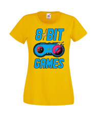 Дамска Геймърска Тениска Gamer 8 Bit Games