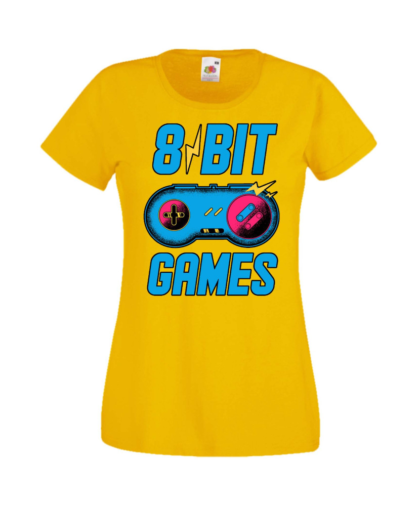 Дамска Геймърска Тениска Gamer 8 Bit Games Дамска Геймърска Тениска Gamer 8 Bit Games