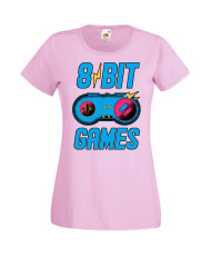 Дамска Геймърска Тениска Gamer 8 Bit Games